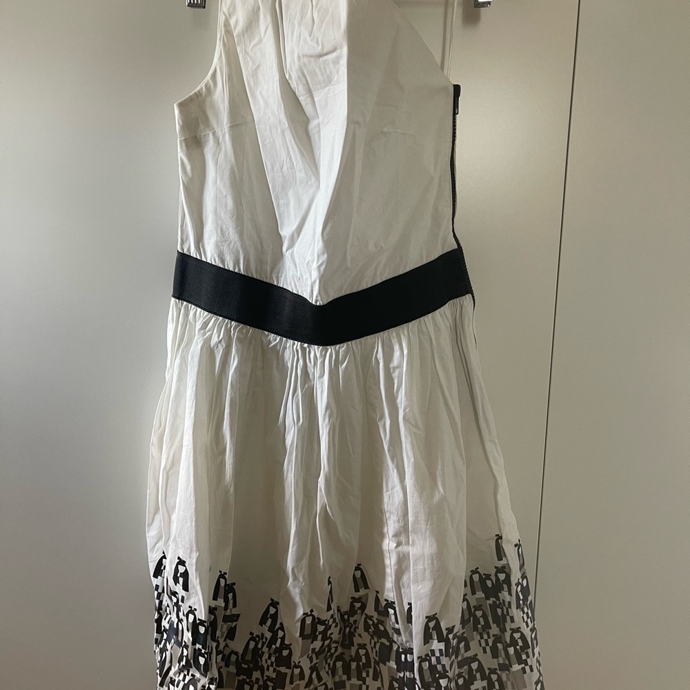White and Black Dress